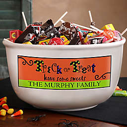 Trick or Treat Candy Bowl