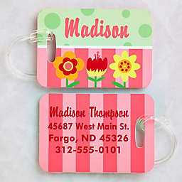 Pretty Flowers Luggage Tags (Set of 2)