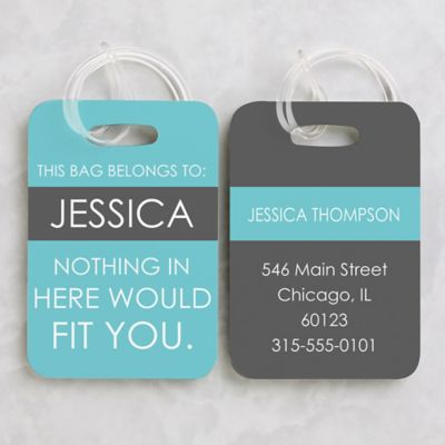 Personalized Suitcase Stack Luggage Tag