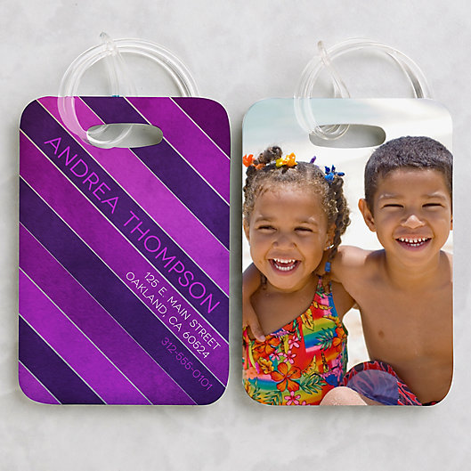 Alternate image 1 for Photo Luggage Tags (Set of 2)