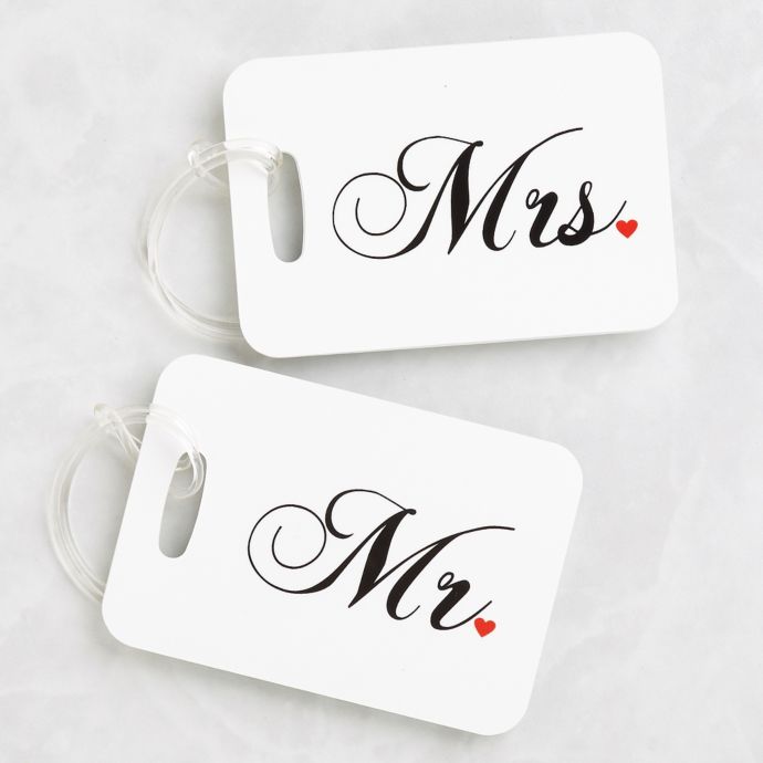 mr and mrs luggage straps