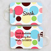 Crazy For Polka Dots Luggage Tags (Set of 2)