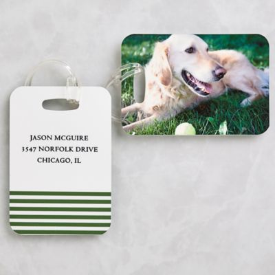 Love My Pet Photo Luggage Tags (Set of 2)