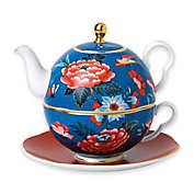 Wedgwood&reg; Paeonia Blush Tea for 1 in Blue/Red