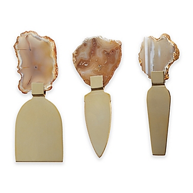 Agate 3-Piece Cheese Knife Set with Gift Box. View a larger version of this product image.