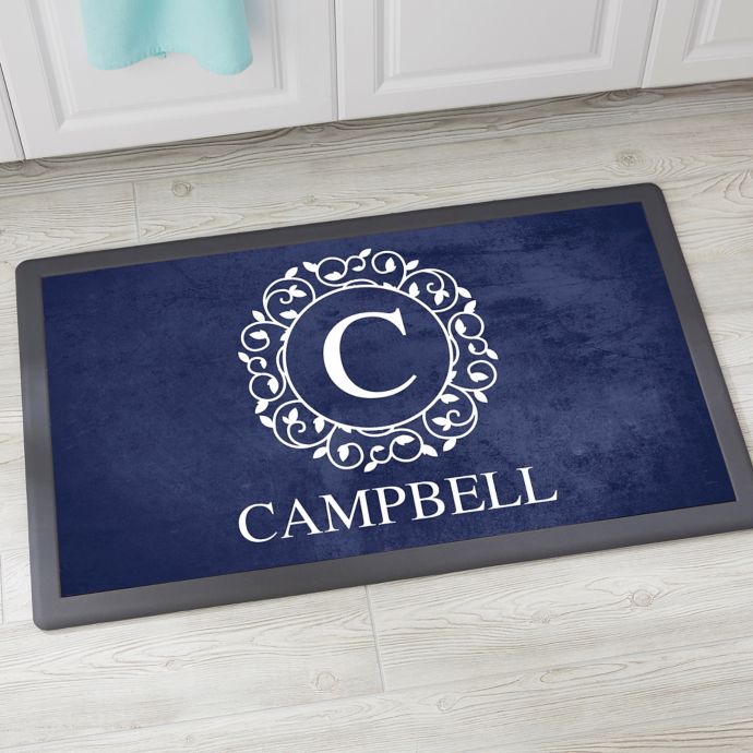 Download Circle & Vine Monogram Kitchen Mat | Bed Bath & Beyond