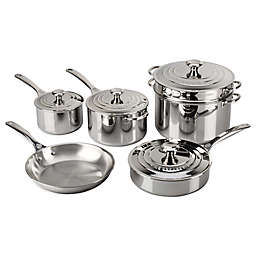 Le Creuset® Tri-Ply Stainless Steel 10-Piece Cookware Set