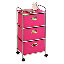 Honey-Can-Do® Steel 3-Drawer Rolling Fabric Cart