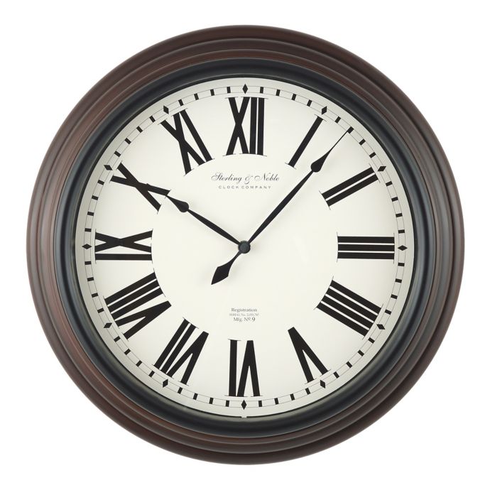 roman numeral wall clock extra large