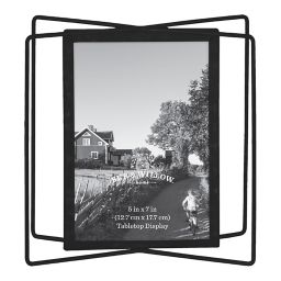 Bee & Willow™ Home 5-Inch x 7-Inch Metal Photo Frame in Black