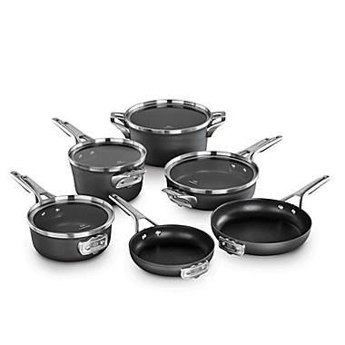 Calphalon&reg; Premier Space Saving Hard Anodized Nonstick Cookware Collection. View a larger version of this product image.
