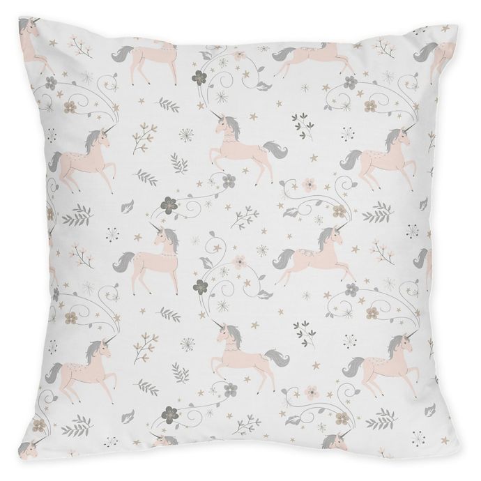 Sweet Jojo Designs Unicorn Decorative Throw Pillows Set Of 2