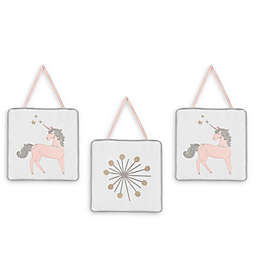 Sweet Jojo Designs Unicorn Wall Hangings (Set of 3)