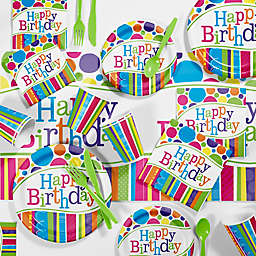 Creative Converting™ 85-Piece Bright and Bold Birthday Party Supplies Kit