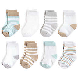 Touched by Nature Size 6-12M 8-Pack Neutral Organic Socks