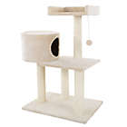 Alternate image 4 for PETMAKER 34-Inch 3-Tier Cat Tree Condo in Brown