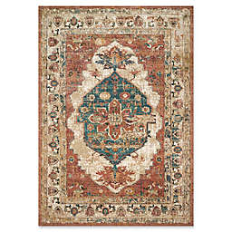 Magnolia Home by Joanna Gaines Evie 5'1 Round Area Rug in Spice/Multi