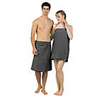 Alternate image 2 for Linum Home Textiles Men&#39;s Cotton Terry Body Wrap in Grey