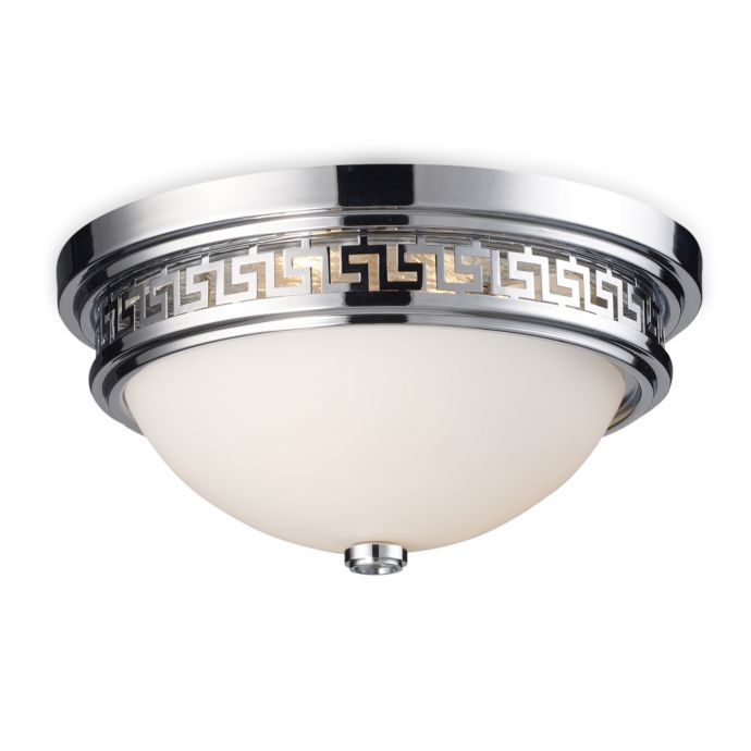 Elk Lighting Flush Mount 2 Light Fixture In Polished Chrome