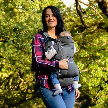 Diono&trade; Carus Essentials 3-in-1 Baby Carrier in Red. View a larger version of this product image.