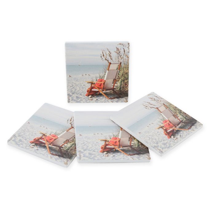 Thirstystone® Dolomite Morning Sunshine Square Coasters (Set of 4 ...
