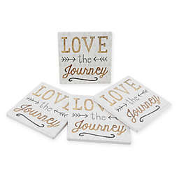 Thirstystone® Dolomite Peaceful Joy Square Coasters (Set of 4) Collection