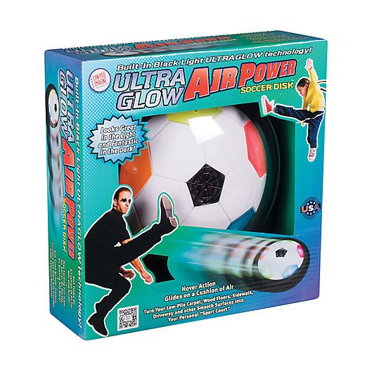 Alternate image 1 for Toysmith Ultra Glow Air Power Soccer Disk