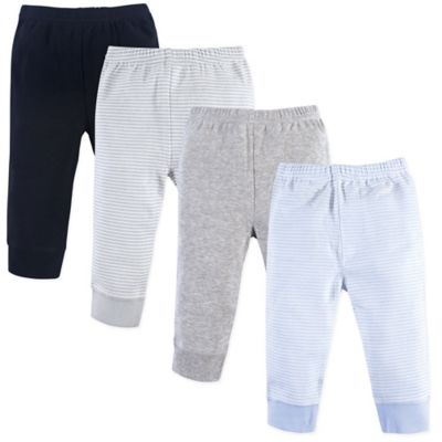 Luvable Friends&reg; Size 0-3M 4-Pack Pants Set in Blue/Grey