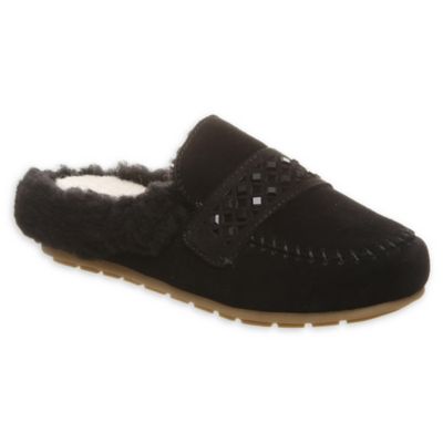 bearpaw slippers black