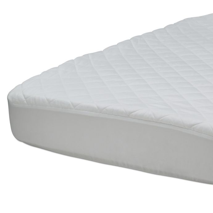 Beautyrest Fitted Crib Mattress Pad In White Buybuy Baby