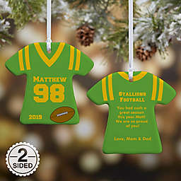 Sports Jersey T-Shirt 2-Sided Christmas Ornament