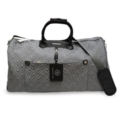 adrienne vittadini quilted duffle bag