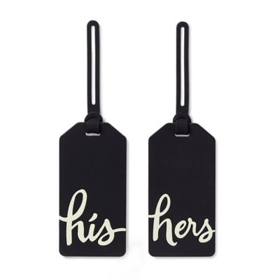 kate spade his and hers luggage tags