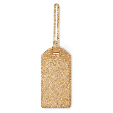 kate spade new york Glitter Luggage Tag in Gold. View a larger version of this product image.