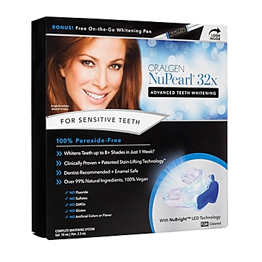 ORALGEN NuPearl&reg; 32x Advanced Teeth Whitening Peroxide-Free System with Whitening Pen. View a larger version of this product image.