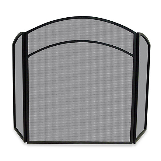 Black Uniflame 4-Fold 25-Inch Screen Mini 