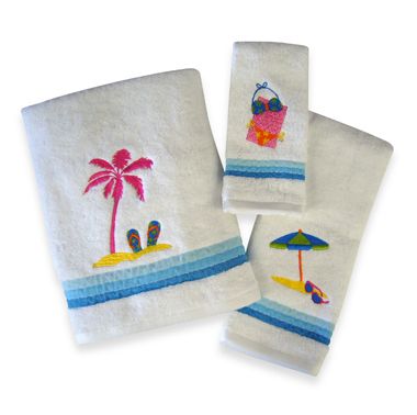 beach bathroom towels