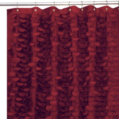 burgundy and grey shower curtain