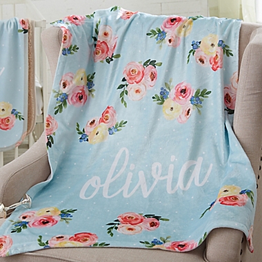 Floral Baby Fleece Baby Blanket. View a larger version of this product image.