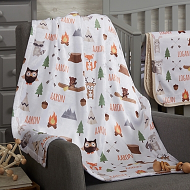 Woodland Adventure Fleece Baby Blanket. View a larger version of this product image.