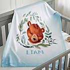 Alternate image 0 for Woodland Bear Fleece Baby  Blanket