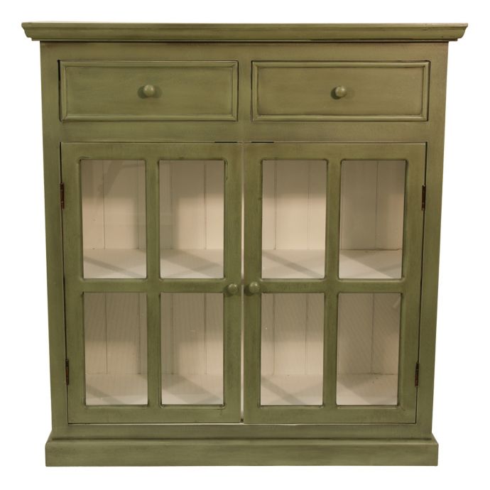 D Eacute Cor Therapy Layla Glass Door Accent Cabinet Bed Bath