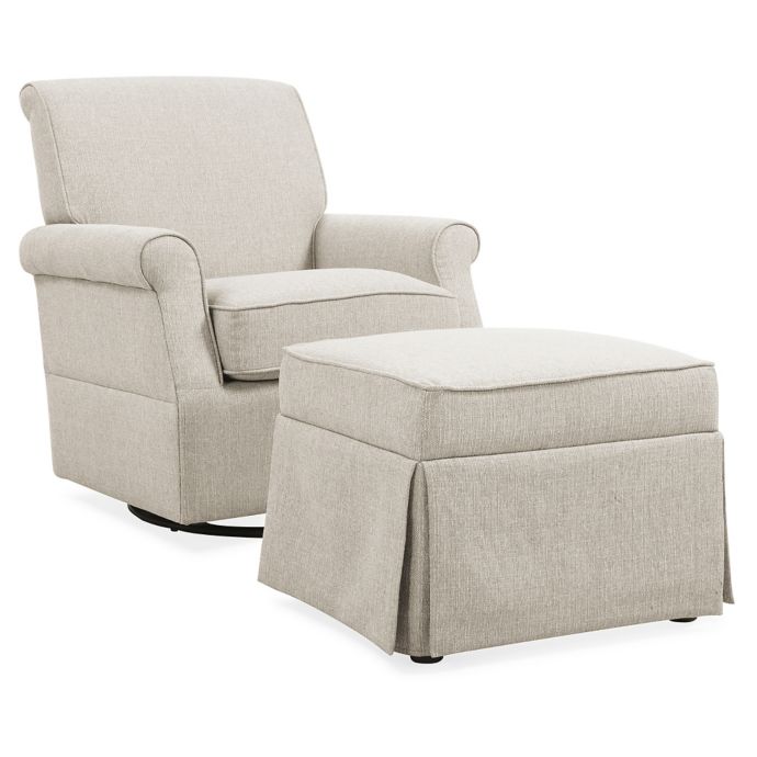 Handy Living Norwood Swivel Glider Chair And Ottoman Bed Bath