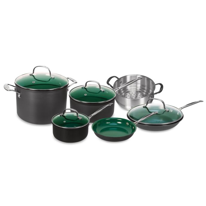  Orgreenic   Kitchenware 10 Piece Cookware  Set  and Open 