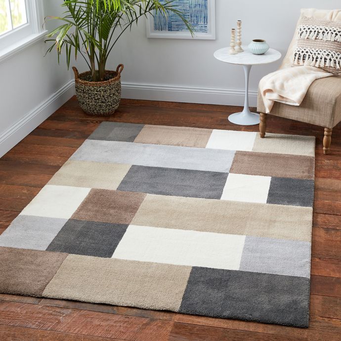 Medley Blocks Multicolor Rug Bed Bath and Beyond Canada