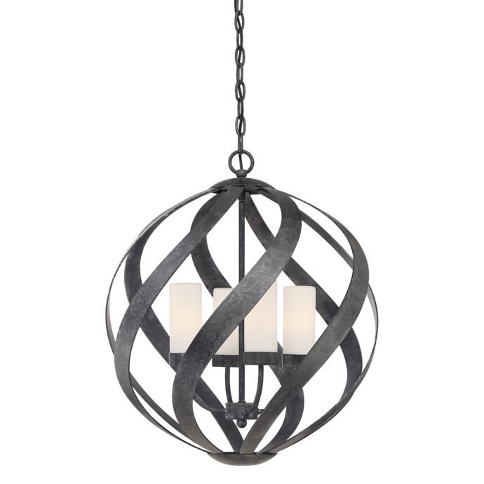 Quoizel Blacksmith Pendant Light Collection in Old Black | Bed Bath ...