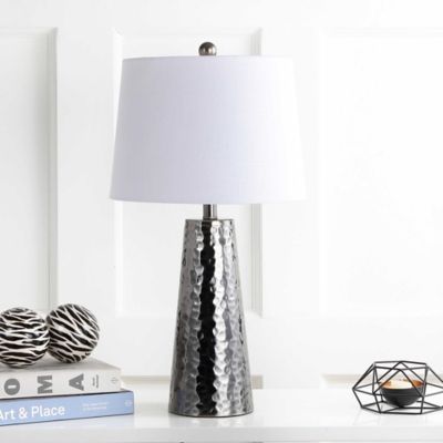 hammered table lamp