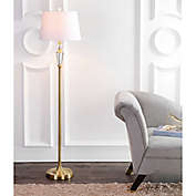 JONATHAN Y Harper 61" Crystal LED Floor Lamp in Brass-gold