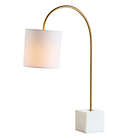 Alternate image 4 for JONATHAN Y Fisher 25" Marble/Brass LED Table Lamp