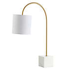 Alternate image 5 for JONATHAN Y Fisher 25" Marble/Brass LED Table Lamp